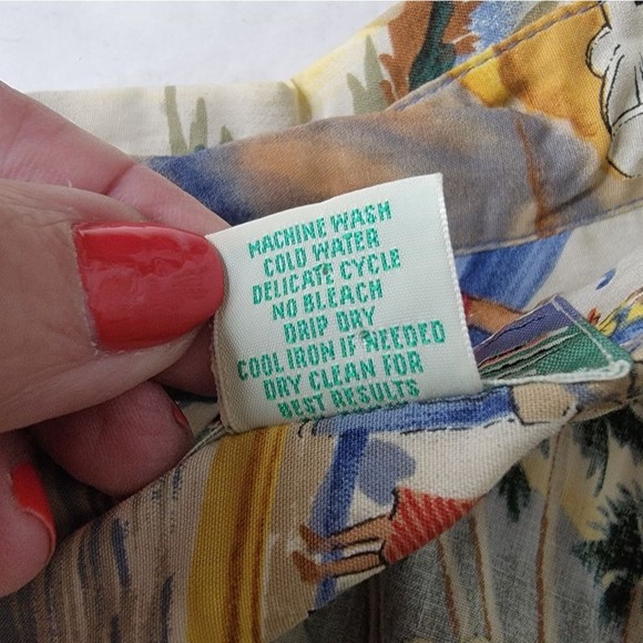 Rey Spooner Luau Hawaiian Short Sleeve Shirt Size XL Rayon tropical Cruisewear - Picture 10 of 12